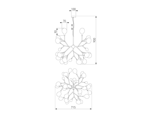 Люстра Bogates Lamella 555