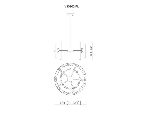 Люстра Moderli Crumbly V10260-PL