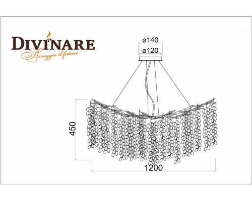 Люстра Divinare Salice 3135/26 SP-14