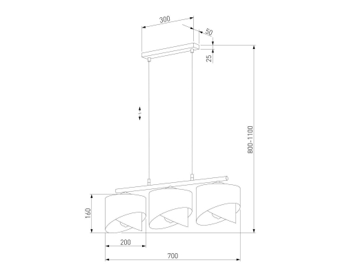 Люстра TK Lighting 4821 Grant White