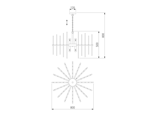 Люстра Bogates Allure 356/8 Smart