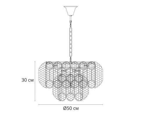 Люстра Arte Lamp Evelyn A4073LM-7PB