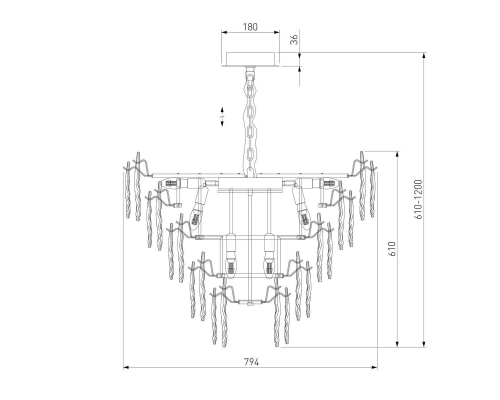 Люстра Bogates Leaf 369