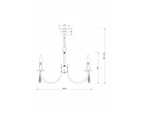 Люстра Freya Forte FR1006PL-06N