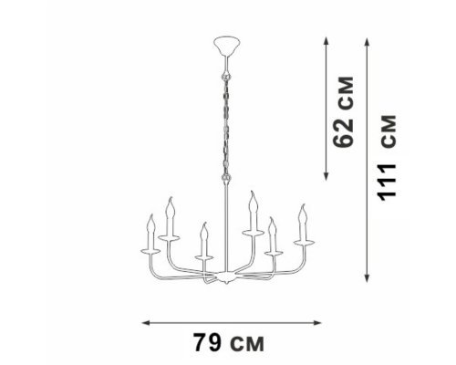 Люстра Vitaluce V3985-1/6