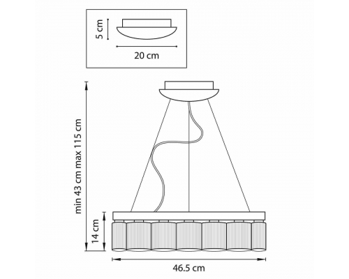 Подвесная светодиодная люстра Lightstar Nibbler 812126