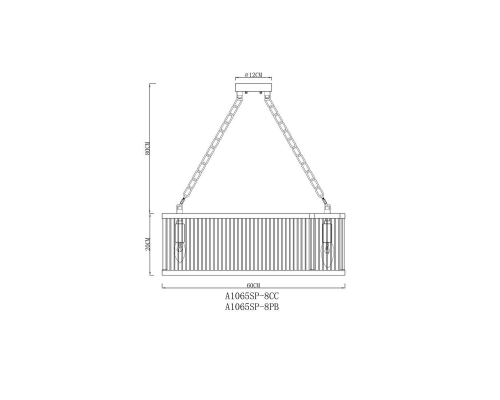 Люстра Arte Lamp Anetta A1065SP-8PB