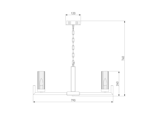 Люстра Eurosvet Arganie 60133/8 серебро