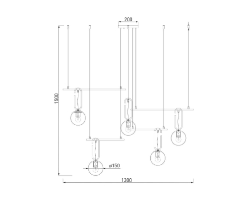 Люстра Eurosvet Riche 70143/5 белый