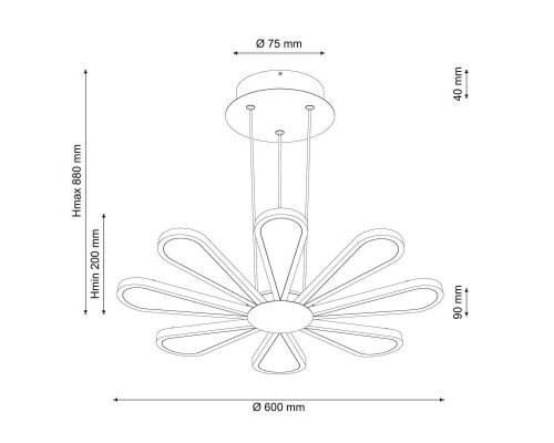 Люстра Lucia Tucci Miracoli 200.8 LED