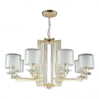 Люстра Crystal Lux Nicolas SP-PL8 Gold/White