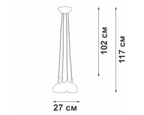 Люстра Vitaluce V42890-13/4PL