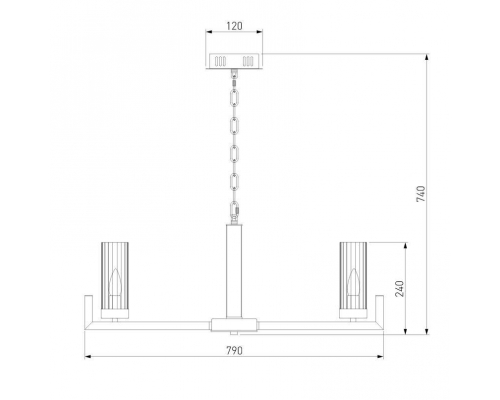 Люстра Eurosvet Arganie 60133/8 серебро