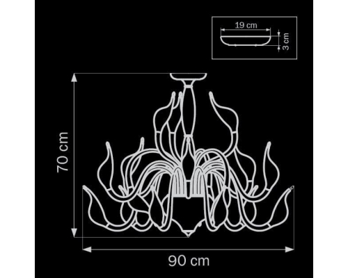 Потолочная люстра Lightstar Cigno Collo Bk 751187