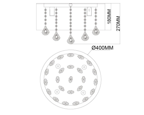 Потолочная люстра MW-Light Жаклин 465016304