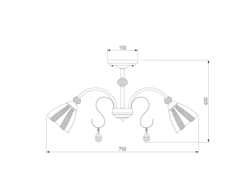 Потолочная люстра Eurosvet Floranse 30155/8 белый