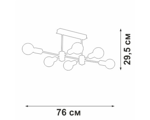 Потолочная люстра Vitaluce V3989-1/6PL