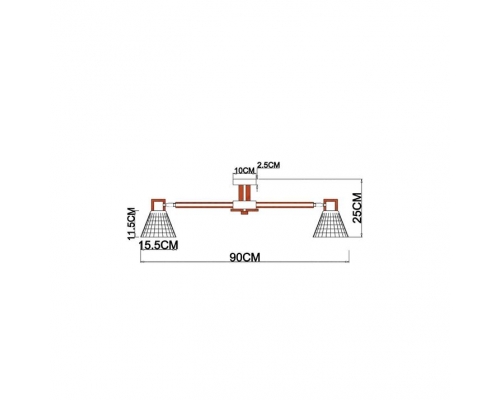 Потолочная люстра Arte Lamp Meleph A4096PL-8BR