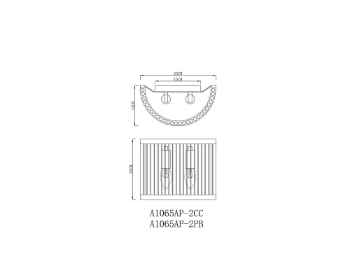 Настенный светильник Arte Lamp Anetta A1065AP-2CC