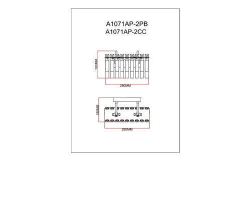 Настенный светильник Arte Lamp Mayotte A1071AP-2PB