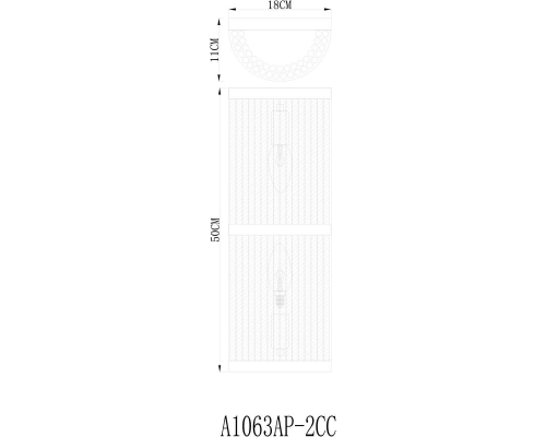 Настенный светильник Arte Lamp Albali A1063AP-2CC