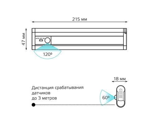 Настенный светодиодный светильник Gauss CL003