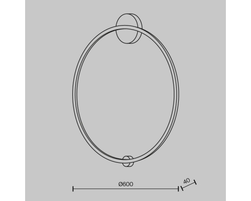 Настенный светодиодный светильник Maytoni Halo MOD005WL-L35BSK