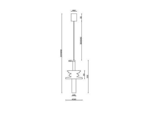 Подвесной светильник Maytoni Sound Wave MOD255PL-01B2