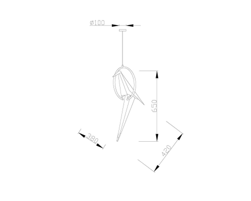 Подвесной светодиодный светильник Moderli Birds V3071- 1PL