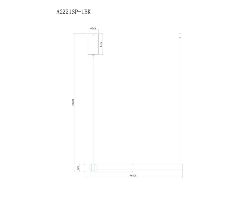 Подвесной светодиодный светильник Arte Lamp Veritate A2221SP-1BR