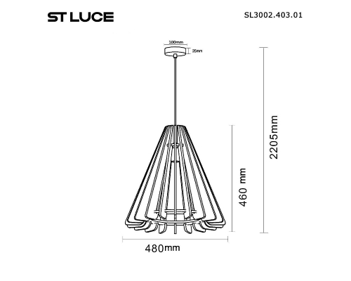 Подвесной светильник ST Luce Sentito SL3002.403.01