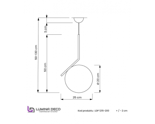 Подвесной светильник Lumina Deco Sorento LDP 1215-200 WT+MD