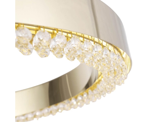 Подвесной светодиодный светильник Crystal Lux Saturn SP30W Led Gold