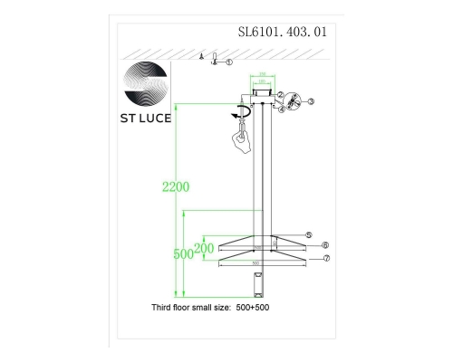 Подвесной светодиодный светильник ST Luce Isola SL6101.403.01