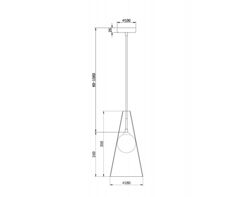 Подвесной светильник Freya Toper FR5389PL-01BS