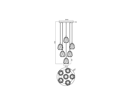 Подвесной светильник Vele Luce Elision VL5593P26