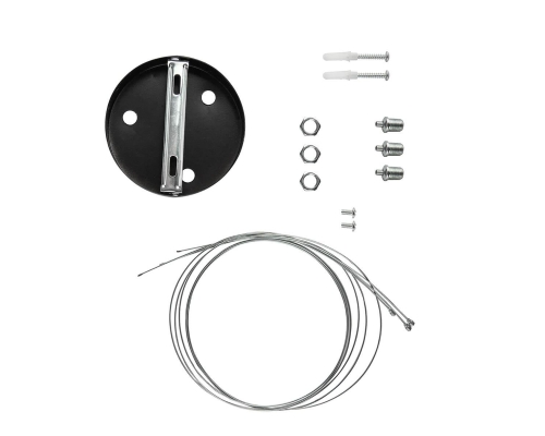 Подвесной светодиодный cветильник Geometria ЭРА Ring SPO-134-B-40K-056 56Вт 4000К черный Б0050565