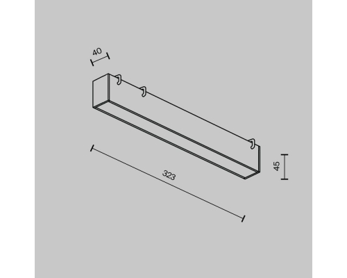 Подвесной светодиодный светильник Maytoni Technical Pendant system Parity Basis TR129B-12W4K-W