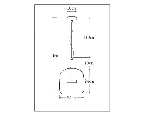 Подвесной светодиодный светильник Arte Lamp Padova A2404SP-23AM