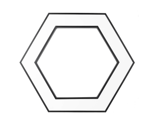 Подвесной светодиодный cветильник Geometria ЭРА Hexagon SPO-123-B-40K-045 45Вт 4000К черный Б0050555