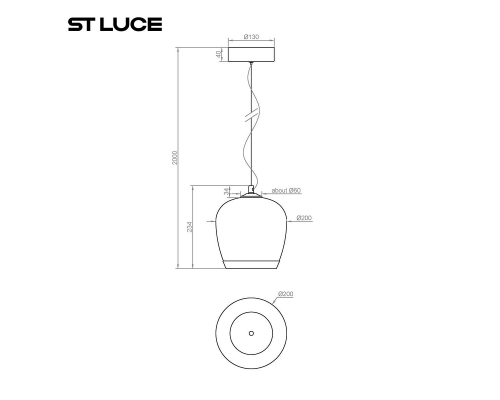 Подвесной светодиодный светильник ST Luce Ripple SL6014.413.01