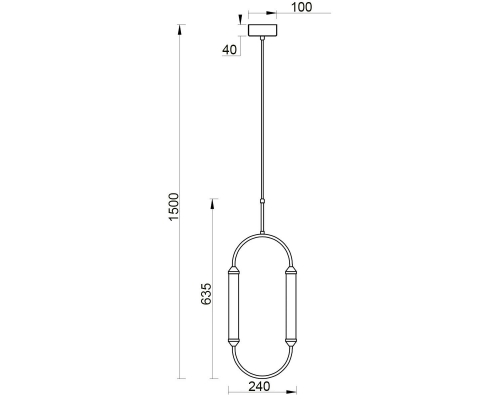 Подвесной светильник Vele Luce Capsula VL7293P21