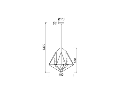 Подвесной светильник Vele Luce Bessie VL4022P03