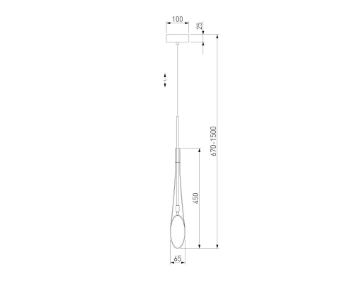 Подвесной светильник Eurosvet Folio 50224/1 янтарный