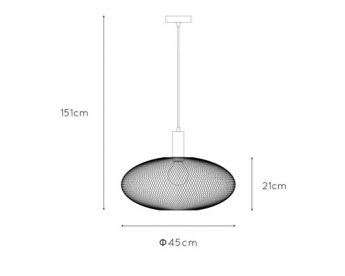 Подвесной светильник Lucide Mesh 21423/45/02