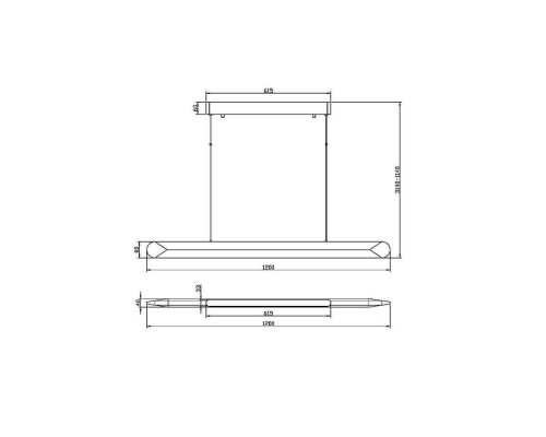 Подвесной светодиодный светильник Maytoni Motion MOD276PL-L40B3K