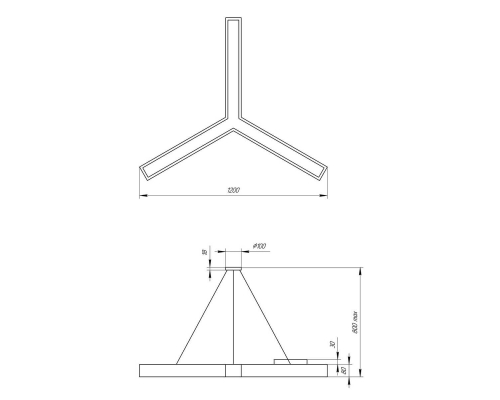 Подвесной светодиодный cветильник Geometria ЭРА Igrek SPO-144-B-40K-066 66Вт 4000К черный Б0050573