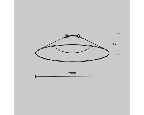 Подвесной светодиодный светильник Maytoni Technical Pendant system Parity Campana TR127B-12W4K-B