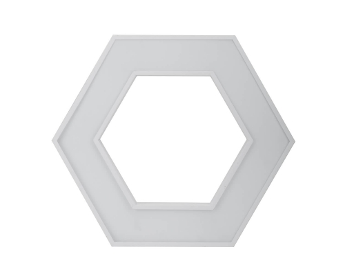 Подвесной светодиодный cветильник Geometria ЭРА Hexagon SPO-124-W-40K-051 51Вт 4000К белый Б0050556