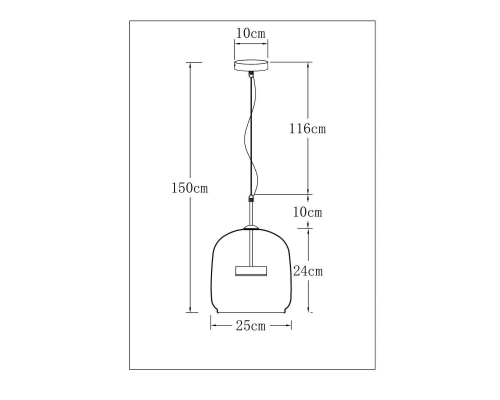 Подвесной светодиодный светильник Arte Lamp Padova A2404SP-23SM